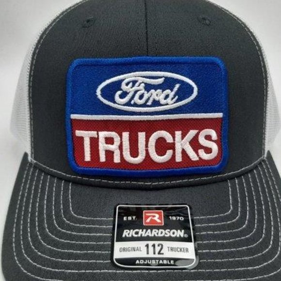Other - Ford Trucks Richardson 112 Mesh Snapback Cap Hat Red Embroidered Patch Retro Vtg
